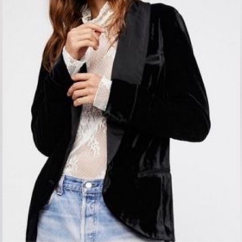 Free People Black Blazer - Picture 2 of 9